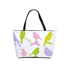 Bird Watching - Colorful Pastel Classic Shoulder Handbag by WensdaiAmbrose