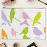 Bird Watching - Colorful Pastel Cosmetic Bag (XXXL) Front