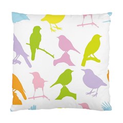 Bird Watching - Colorful Pastel Standard Cushion Case (two Sides) by WensdaiAmbrose