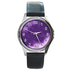 Meteors Round Metal Watch by bunart