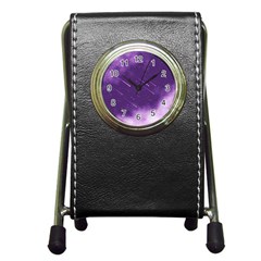 Meteors Pen Holder Desk Clock by bunart