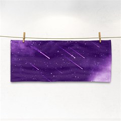 Meteors Hand Towel by bunart