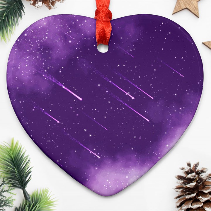 Meteors Ornament (Heart)