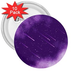 Meteors 3  Buttons (10 Pack)  by bunart