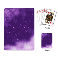 Meteors Playing Cards Single Design by bunart