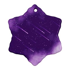 Meteors Ornament (snowflake) by bunart