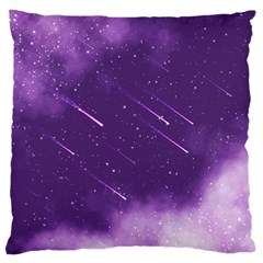 Meteors Large Cushion Case (one Side) by bunart