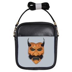 Mask India South Culture Girls Sling Bag by Sudhe