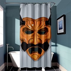 Mask India South Culture Shower Curtain 36  X 72  (stall)  by Sudhe