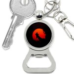 Giraffe Animal Africa Sunset Bottle Opener Key Chains Front