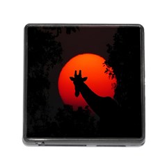 Giraffe Animal Africa Sunset Memory Card Reader (square 5 Slot) by Sudhe