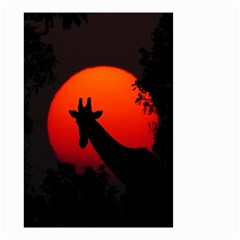 Giraffe Animal Africa Sunset Small Garden Flag (two Sides) by Sudhe