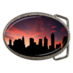 Skyline Panoramic City Architecture Belt Buckles by Sudhe