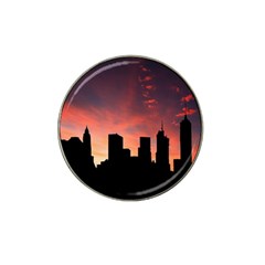 Skyline Panoramic City Architecture Hat Clip Ball Marker (10 Pack) by Sudhe