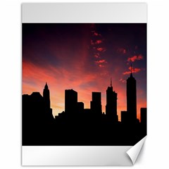 Skyline Panoramic City Architecture Canvas 18  X 24  by Sudhe