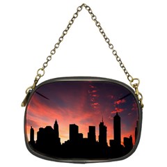 Skyline Panoramic City Architecture Chain Purse (two Sides) by Sudhe