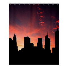 Skyline Panoramic City Architecture Shower Curtain 60  X 72  (medium)  by Sudhe