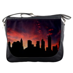 Skyline Panoramic City Architecture Messenger Bag