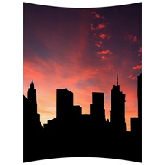 Skyline Panoramic City Architecture Back Support Cushion by Sudhe