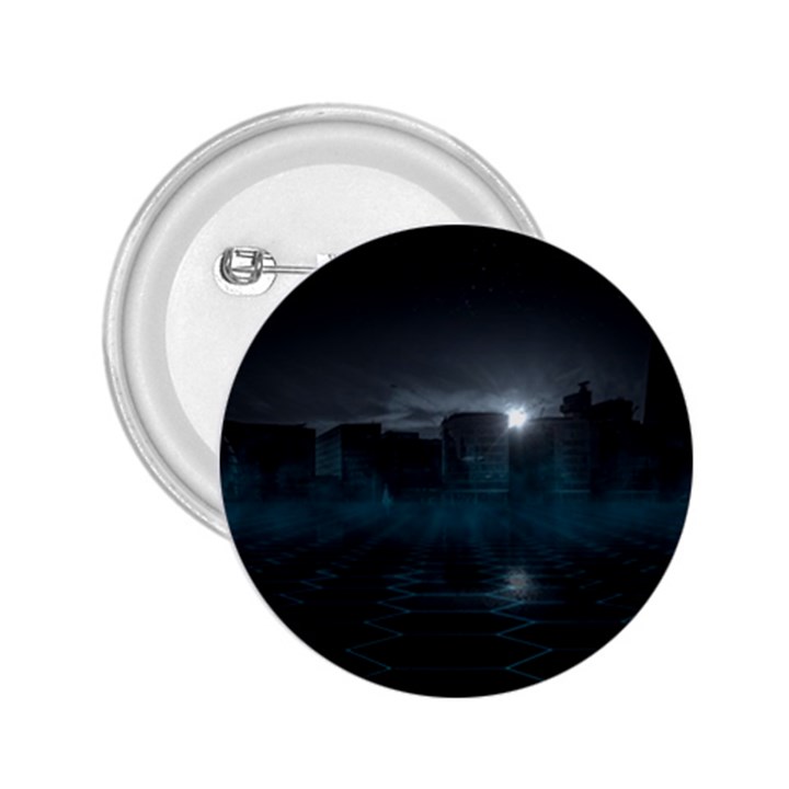 Skyline Night Star Sky Moon Sickle 2.25  Buttons