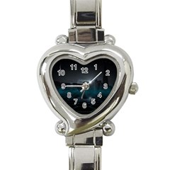 Skyline Night Star Sky Moon Sickle Heart Italian Charm Watch by Sudhe