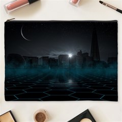 Skyline Night Star Sky Moon Sickle Cosmetic Bag (xxxl) by Sudhe