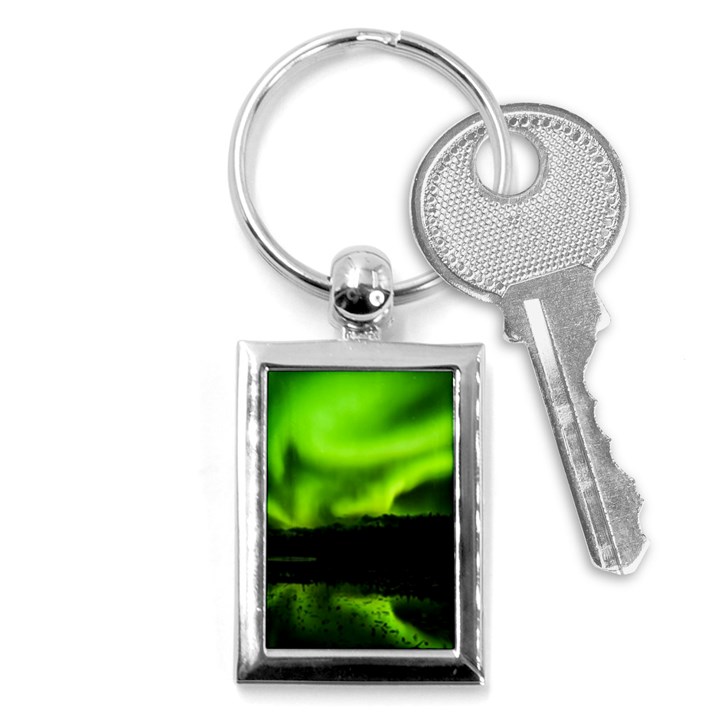 Aurora Borealis Northern Lights Sky Key Chains (Rectangle) 