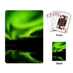 Aurora Borealis Northern Lights Sky Playing Cards Single Design by Sudhe