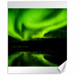 Aurora Borealis Northern Lights Sky Canvas 16  X 20  by Sudhe