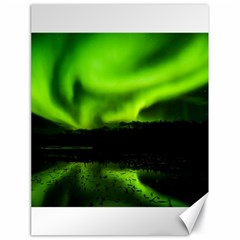 Aurora Borealis Northern Lights Sky Canvas 18  X 24  by Sudhe