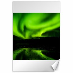 Aurora Borealis Northern Lights Sky Canvas 24  X 36  by Sudhe