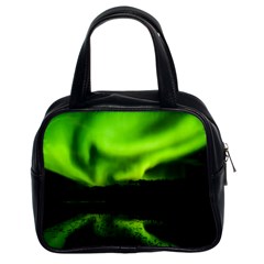 Aurora Borealis Northern Lights Sky Classic Handbag (two Sides) by Sudhe