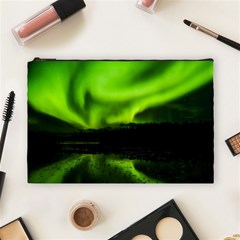 Aurora Borealis Northern Lights Sky Cosmetic Bag (large) by Sudhe