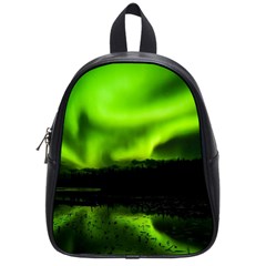 Aurora Borealis Northern Lights Sky School Bag (small) by Sudhe