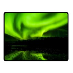 Aurora Borealis Northern Lights Sky Fleece Blanket (small) by Sudhe