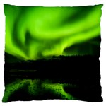 Aurora Borealis Northern Lights Sky Large Flano Cushion Case (Two Sides) Front