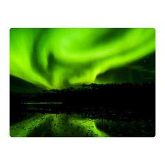 Aurora Borealis Northern Lights Sky Double Sided Flano Blanket (mini)  by Sudhe