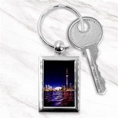 Toronto City Cn Tower Skydome Key Chains (rectangle)  by Sudhe