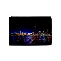 Toronto City Cn Tower Skydome Cosmetic Bag (medium) by Sudhe