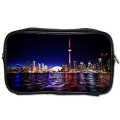 Toronto City Cn Tower Skydome Toiletries Bag (two Sides) by Sudhe