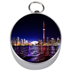 Toronto City Cn Tower Skydome Silver Compasses by Sudhe