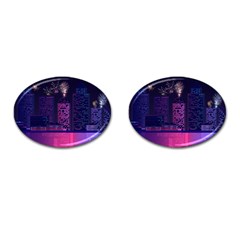 Architecture Home Skyscraper Cufflinks (oval) by Sudhe