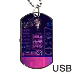 Architecture Home Skyscraper Dog Tag Usb Flash (one Side) by Sudhe