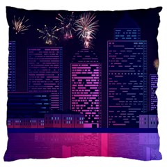 Architecture Home Skyscraper Large Cushion Case (two Sides) by Sudhe