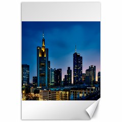 Frankfurt Germany Panorama City Canvas 24  X 36  by Sudhe