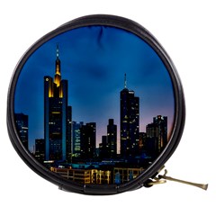 Frankfurt Germany Panorama City Mini Makeup Bag by Sudhe