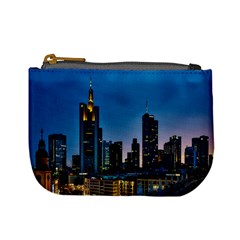 Frankfurt Germany Panorama City Mini Coin Purse by Sudhe