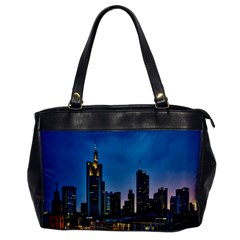 Frankfurt Germany Panorama City Oversize Office Handbag by Sudhe