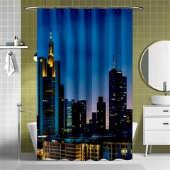 Frankfurt Germany Panorama City Shower Curtain 48  X 72  (small)  by Sudhe