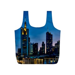 Frankfurt Germany Panorama City Full Print Recycle Bag (s) by Sudhe